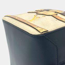 Louis Vuitton Black/Beige Chain Hand Bag