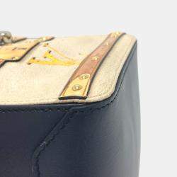 Louis Vuitton Black/Beige Chain Hand Bag