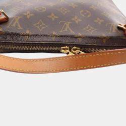 Louis Vuitton Coated Canvas Leather Brown Soft Trunk PM Monogram Shoulder Bag