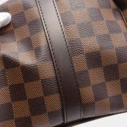 Louis Vuitton Coated Canvas Leather Damier Brown Speedy Bandouliere 30 Handbag