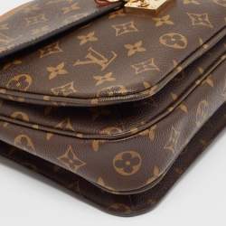 Pre Owned Louis Vuitton Monogram Canvas Pochette Metis Bag