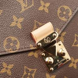 Pre Owned Louis Vuitton Monogram Canvas Pochette Metis Bag