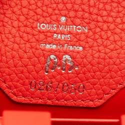 Louis Vuitton Red/Black Taurillon Leather Artycapucines MM Bag