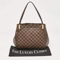 Pre Owned Louis Vuitton Damier Ebene Canvas and Leather Marylebone PM Bag