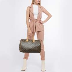 Pre Owned Louis Vuitton Monogram Canvas Speedy 35 Bag