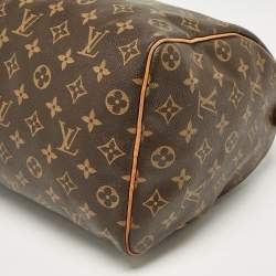 Pre Owned Louis Vuitton Monogram Canvas Speedy 35 Bag