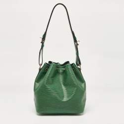 Pre Owned Louis Vuitton Green Epi Leather Petit Noe Bag