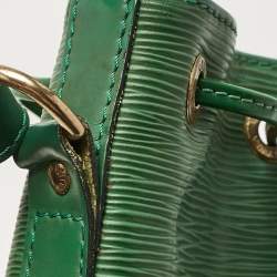 Pre Owned Louis Vuitton Green Epi Leather Petit Noe Bag