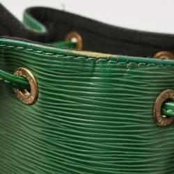 Pre Owned Louis Vuitton Green Epi Leather Petit Noe Bag
