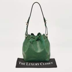 Pre Owned Louis Vuitton Green Epi Leather Petit Noe Bag