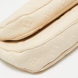 Pre Owned Louis Vuitton Cream Empreinte Leather Multi Pochette Accessoires Bag