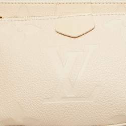 Pre Owned Louis Vuitton Cream Empreinte Leather Multi Pochette Accessoires Bag