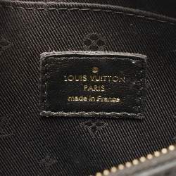 Pre Owned Louis Vuitton Black Monogram Leather Over The Moon Bag