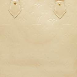 Louis Vuitton Cream Monogram Vernis Alma GM Bag