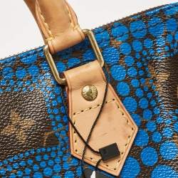 مملوكة مسبقًا Louis Vuitton Blue Monogram Canvas Limited Edition Yayoi Kusama Town Speedy 30 Bag