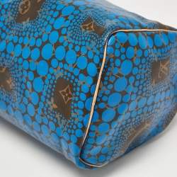 مملوكة مسبقًا Louis Vuitton Blue Monogram Canvas Limited Edition Yayoi Kusama Town Speedy 30 Bag