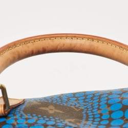 مملوكة مسبقًا Louis Vuitton Blue Monogram Canvas Limited Edition Yayoi Kusama Town Speedy 30 Bag