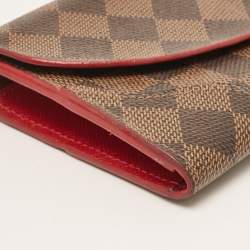 Louis Vuitton Cerise Damier Ebene Canvas Caissa Wallet