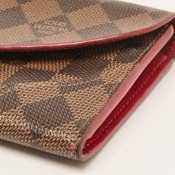 Louis Vuitton Cerise Damier Ebene Canvas Caissa Wallet