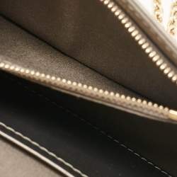 Pre Owned Louis Vuitton Givre Vernis Louise PM NM Chain Clutch