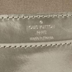 Pre Owned Louis Vuitton Givre Vernis Louise PM NM Chain Clutch