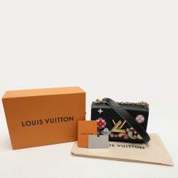 Louis Vuitton Black Epi Leather Blooming Flowers Twist MM Bag