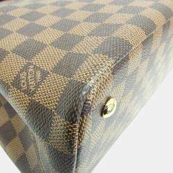 Pre Owned Louis Vuitton Ebene Damier Kensington Handbag