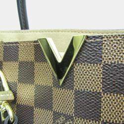 Pre Owned Louis Vuitton Ebene Damier Kensington Handbag