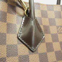 Pre Owned Louis Vuitton Ebene Damier Kensington Handbag