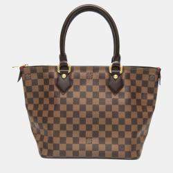 Pre Owned Louis Vuitton Ebene Damier Saleya PM Handbag