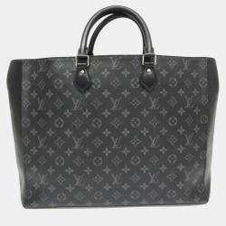 Pre Owned Louis Vuitton Black Monogram Eclipse Grand Sac Handbag