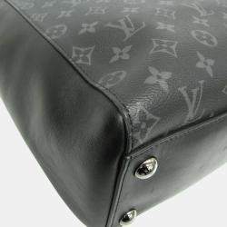 Pre Owned Louis Vuitton Black Monogram Eclipse Grand Sac Handbag