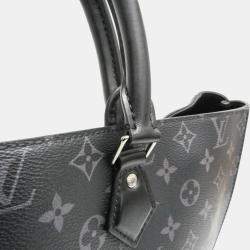 Pre Owned Louis Vuitton Black Monogram Eclipse Grand Sac Handbag