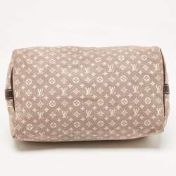 Pre Owned Louis Vuitton Sepia Monogram Mini Lin Canvas Speedy 30 Bag