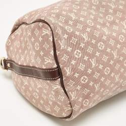 Pre Owned Louis Vuitton Sepia Monogram Mini Lin Canvas Speedy 30 Bag