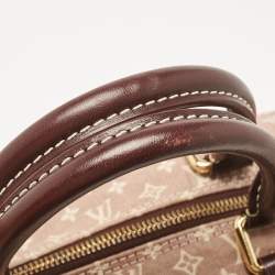Pre Owned Louis Vuitton Sepia Monogram Mini Lin Canvas Speedy 30 Bag