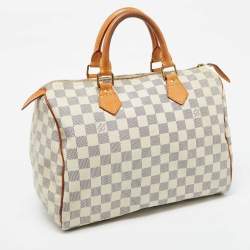Pre Owned Louis Vuitton Damier Azur Canvas Speedy 30 Bag