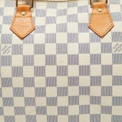 Pre Owned Louis Vuitton Damier Azur Canvas Speedy 30 Bag