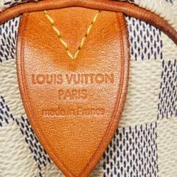 Pre Owned Louis Vuitton Damier Azur Canvas Speedy 30 Bag