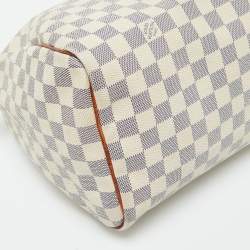 Pre Owned Louis Vuitton Damier Azur Canvas Speedy 30 Bag
