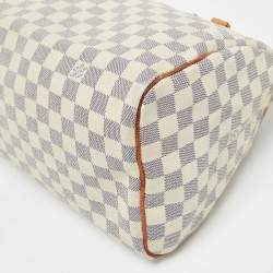 Pre Owned Louis Vuitton Damier Azur Canvas Speedy 30 Bag
