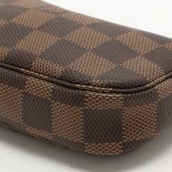 Pre Owned Louis Vuitton Damier Ebene Canvas Mini Pochette Accessoires
