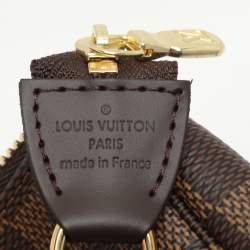 Pre Owned Louis Vuitton Damier Ebene Canvas Mini Pochette Accessoires