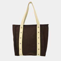 Pre Owned Louis Vuitton Brown Antigua Cabas MM Tote Bag