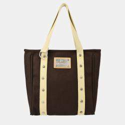 Pre Owned Louis Vuitton Brown Antigua Cabas MM Tote Bag