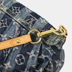 Louis Vuitton Blue Monogram Denim Mini Pleaty Raye Handbag