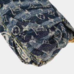 Louis Vuitton Blue Monogram Denim Mini Pleaty Raye Handbag