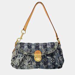 Louis Vuitton Blue Monogram Denim Mini Pleaty Raye Handbag