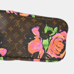 Louis Vuitton Monogram Rose Neverfull MM Shoulder Tote Bag
