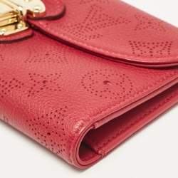 Louis Vuitton Fuchsia Monogram Mahina Leather Amelia Wallet